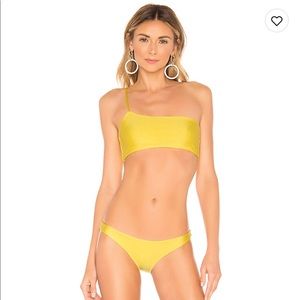 Lovers + Friends Yellow Cyan Bikini Set **NEW**